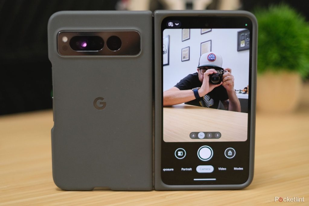 The Pixel Fold's Rear Camera Selfie mode that uses the rear cameras to take a selfie alongside the front display.